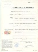 02 Gouy - Généalogie " Extrait Acte Naissance En1927 " Timbre Fiscal - VPAN 4 - Naissance & Baptême