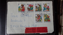 DDR-BRIEF Mit Mi.Nr.2187-92 (Rumpelstilzchen)Ortsstempel Wismar 7.1.77 Nach Arnstein - Storia Postale