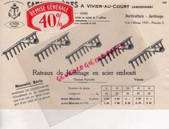 08- VIVIER AU COURT- BELLE PUBLICITE CAMION FRERES- RATEAU JARDINAGE AGRICULTURE- JARDIN-HORTICULTURE-RATEAUX - Agricultura