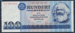 DDR Rosenbg: 363d, KN 7stellig, Computersatz, Austauschnote Bankfrisch 1975 100 Mark (9055458 - Autres & Non Classés
