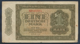 DDR Rosenbg: 340c KN 6stellig, Austauschnote Gebraucht (III) 1948 1 Deutsche Mark (9055410 - Andere & Zonder Classificatie