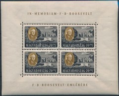 ** 1947 Roosevelt Légi 70f Egyenes Képállású Kisív (ránc / Crease) - Altri & Non Classificati