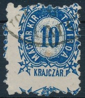 O 1873 Távirda Kőnyomat 10kr Vízszintesen és Függőlegesen Is Képbe Fogazva - Altri & Non Classificati