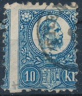 O 1871 Réznyomat 10kr Látványos Képbe Fogazással - Altri & Non Classificati