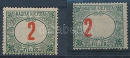 * 1916 Portó 2f Erősen Elcsúszott értékszámmal + Támpéldány - Altri & Non Classificati