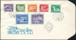 1960 Várak Színes Papíron Vágott Sor FDC-n (7.000) - Altri & Non Classificati