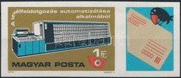 ** 1978 A Levélfeldolgozás Automatizálása Vágott Szelvényes Bélyeg (3.000) - Autres & Non Classés