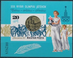 ** 1980 Olimpiai Érmesek (IV.) Vágott Blokk (4.000) - Altri & Non Classificati