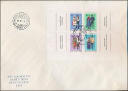 1981 30 Db Magyarországi Nemzetiségek Népviselete Blokk FDC (nincsenek Széttépve A Blokkok) (15.000) - Altri & Non Classificati