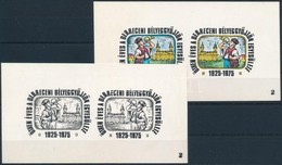 ** 1975 Ötven éves A Debreceni Bélyeggyűjtő Egyesület, A Szakirodalomban Nem Szereplő Karton Emlékív + Feketenyomat, Min - Altri & Non Classificati