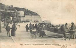 NICE - Les Ponchettes, Bateaux Pêcheurs. - Pêche