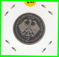 ALEMANIA - GERMANY -MONEDA DE 2.00 DM. THEODOR HEUSS - AÑO 1979-J CALIDAD PROOF S/C - 2 Mark