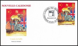 Kazahsztán, Togo, Új-Kaledónia 1997 A Bivaly éve 3 FDC - Altri & Non Classificati