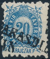 O 1873 Távirda Kőnyomat 20kr ,,(V)ARASDI(N)' - Altri & Non Classificati