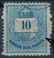 O 1874 Színesszámú 10kr Végigfutó Hosszú Karc (ex Lovász) - Altri & Non Classificati