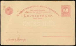 1880 Használatlan 5kr Díjjegyes Válaszos Levelezőlap, Ritka! - Altri & Non Classificati