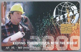 PHONE CARD. SETAR. NOKIA. CONNECTING PEOPLE. 2000. Keeping You In Touch With The World. 160 Units. 2 SCANS - Antilles (Netherlands)