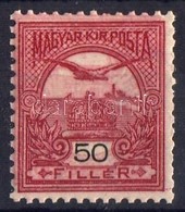 ** 1904 Turul 50f Sötétborvörös,  Kettős Kép, Az Egyik Fordított - Autres & Non Classés