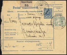 1912 Szállítólevél 60f Bérmentesítéssel 'SZEPESREMETE' - Szinérváralja - Autres & Non Classés