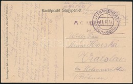 1917 Tábori Posta Képeslap 'K.u.K. ETAPPENPOSTAMT / SCHKODRA' , 'M.G. ALJEBA' - Altri & Non Classificati