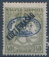 * Debrecen I. 1919 Zita/Köztársaság 40f Garancia Nélkül (**55.000) - Altri & Non Classificati