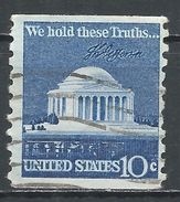 United States 1973. Scott #1520 (U) Jefferson Memorial ** - Roulettes