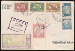 1925 Magyar Légiposta Levél Budapest - Szeged - Altri & Non Classificati