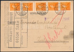 1933 Levelezőlap 5 X 2f Bérmentesítéssel 'KŐSZEG' - Altri & Non Classificati