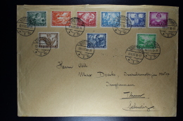 Deutsche Reich: Cover 1933 Stuttgart  -> Thun Schweiz  Mi Nr 499 - 5077 - Briefe U. Dokumente