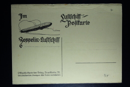 Deutsches Reich Zepplin Postkarte  Luftschiff Postkarte - Correo Aéreo & Zeppelin