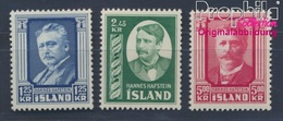 Island 293-295 (kompl.Ausg.) Postfrisch 1954 Hannes Hafstein (8304947 - Ungebraucht