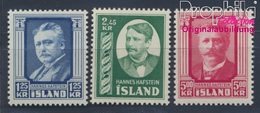 Island 293-295 (kompl.Ausg.) Postfrisch 1954 Hannes Hafstein (8304949 - Unused Stamps