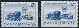 ** 1993 125 éves A MÁV Alacsonyra Fogazott Bélyeg + Támpéldány - Altri & Non Classificati