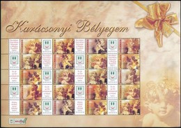 ** 2004 Karácsony Bélyegem (I.) - Angyalkák Promóciós Teljes ív Sorszám Nélkül (11.000) - Altri & Non Classificati