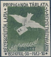 ** 1937/3a Bélyeggyűjtők Lapja Propaganda Tárlata Emlékblokk (6.500) - Altri & Non Classificati