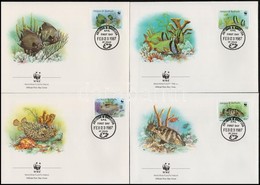 1987 WWF: Halak Sor 4 Db FDC-n Mi 1010-1013 - Altri & Non Classificati