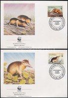 ** 1994 WWF Négyestömb + 4 FDC Mi 1698-1701 - Altri & Non Classificati