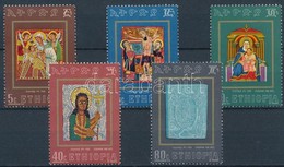 ** 1973 Etióp Művészet Sor Mi 732-736 - Altri & Non Classificati