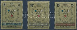 ** 1967 Téli Olimpia, Grenoble (II.) Arany Sor Mi 613-615 - Altri & Non Classificati