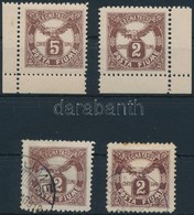 ** O 1919 Portó Mi 13-14 + A Megjelenés Előtti Felhasználások 2 Bélyeg + 1 Levél / + Early Usage, 2 Stamps + 1 Cover - Altri & Non Classificati