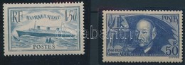 O 1936 Normandie Utasszállító Hajó Mi 316 + 1938 Mi 425 - Altri & Non Classificati