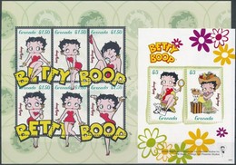 ** 2006 Betty Boop Rajzfilmfigura Kisív + Blokk Mi 5807-5812 + 759 - Altri & Non Classificati