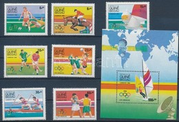 ** 1984 Los Angeles-i Olimpia Sor + Blokk Mi 765-771 + 260 - Altri & Non Classificati