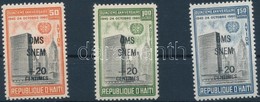 ** 1961 Malária Ellenes Sor Felülnyomással Mi 682-684 - Altri & Non Classificati