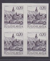 ** 1972 Forgalmi Fogazatlan Négyestömb Mi 1493 I U. Certificate: Velickovic - Altri & Non Classificati