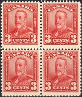 ** 1928 V. György Mi 130 Négyestömb / Block Of 4 - Altri & Non Classificati