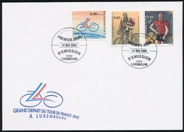 2002 Tour De France Sor Mi 1574-1576 FDC-n - Altri & Non Classificati