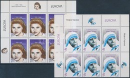 ** 1996 Europa CEPT, Híres Nők ívsarki 6-es Tömbökben Mi 74-75 - Altri & Non Classificati