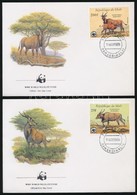 1986 WWF: Antilop Sor Mi 1078-1081 4 Db FDC-n - Altri & Non Classificati