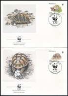 1991 WWF: Görög Teknős Sor Mi 2046-2049 4 Db FDC-n - Altri & Non Classificati